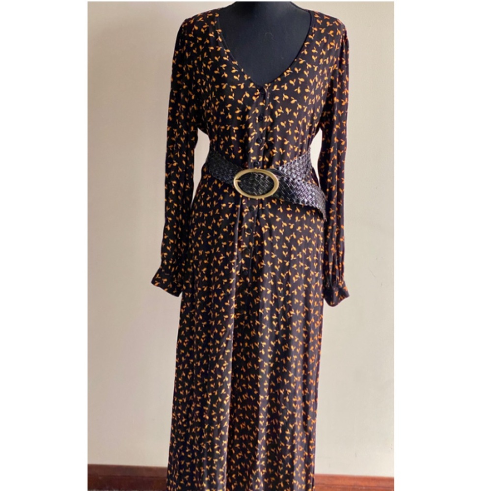 Just female printed viscose maxi dress Copenhagen brand contemporary long dress